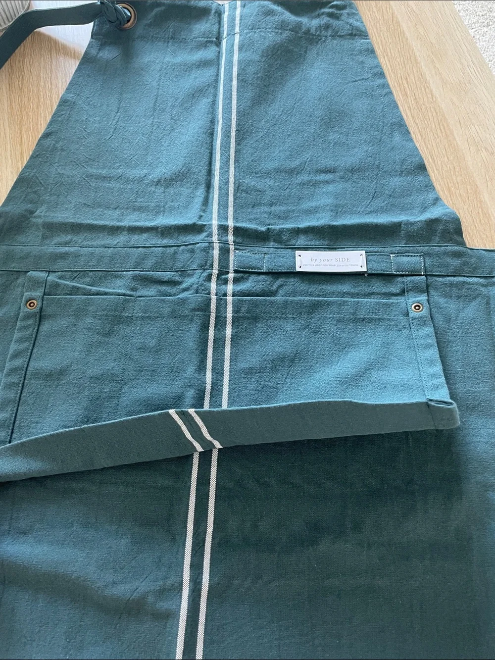 Anthropologie Teal Apron with Front Pocket